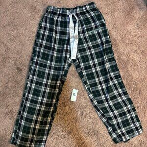 Oregon Ducks (UofO) PJ Pants, green plaid (S) with